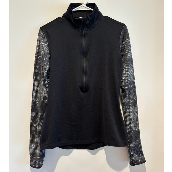Nike Pro Dri-FIT Half-Zip Training Top with Printed Sleeves - Picture 1 of 4